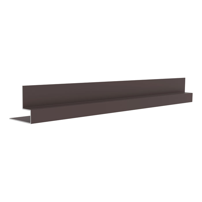 NeoTimber Classic & Deluxe Composite Cladding End Trim – Chocolate – Angled Close Up
