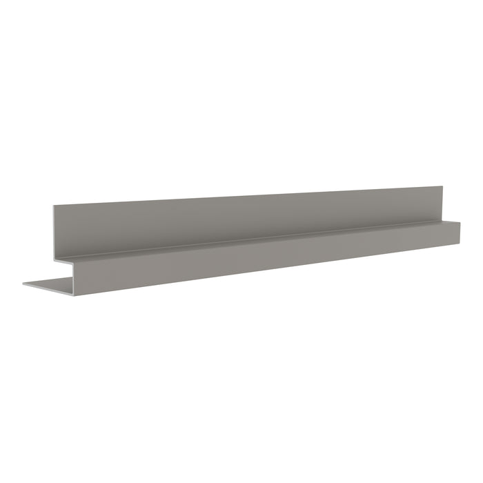 NeoTimber Classic & Deluxe Composite Cladding End Trim – Antique – Angled Close Up