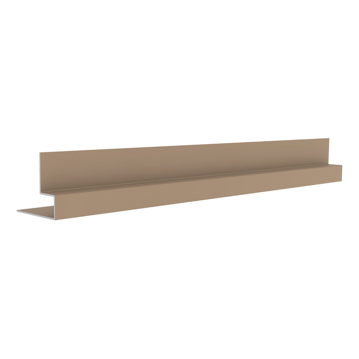 NeoTimber Classic & Deluxe Composite Cladding End Trim – Oak – Angled Close Up
