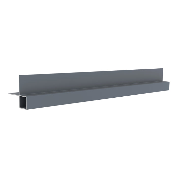 NeoTimber Classic & Deluxe Composite Cladding External Corner Trim – Grey – Angled Close Up