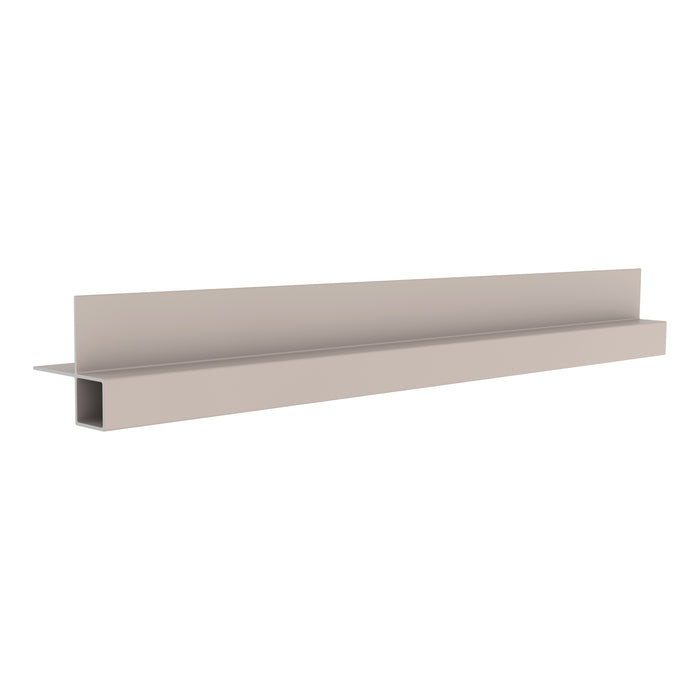 NeoTimber Classic & Deluxe Composite Cladding External Corner Trim – Ash White – Angled Close Up