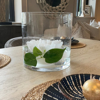 Clear Glass Hurricane 25.5cm-Renaissance Design Studio