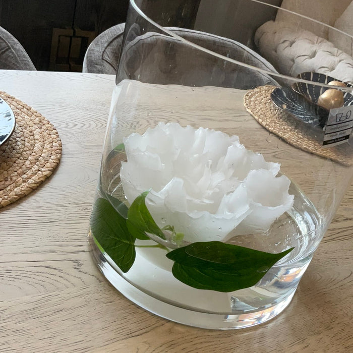 Clear Glass Hurricane 25.5cm-Renaissance Design Studio