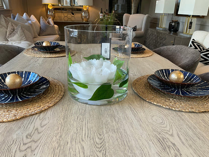Clear Glass Hurricane 25.5cm-Renaissance Design Studio