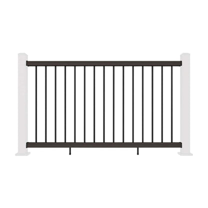 NeoTimber Composite Balustrade Straight Railing - Chocolate Brown - Straight On