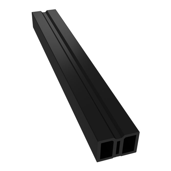 NeoTimber Composite Cladding Joist – Charcoal Black – Angled Close Up