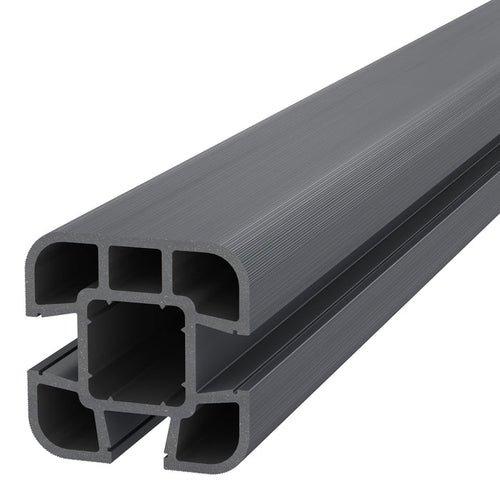 NeoTimber Composite Fence Post - Grey - Angled Close Up
