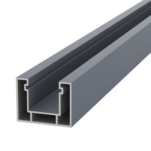 NeoTimber Concrete Fence Post Insert - Grey - Angled Close-Up