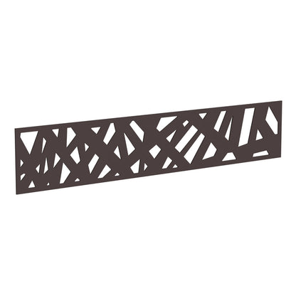 NeoTimber Contemporary Fence Screen - Chocolate - Angled Close-Up