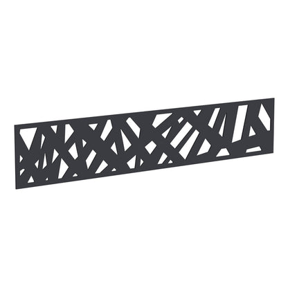 NeoTimber Contemporary Fence Screen - Charcoal - Angled Close-Up