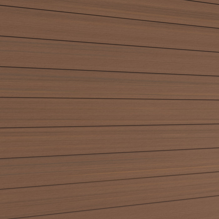 NeoTimber Deluxe Brushed Composite Cladding Boards – Teak –Surface Texture Detail
