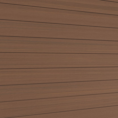 NeoTimber Deluxe Brushed Composite Cladding Boards – Teak –Surface Texture Detail