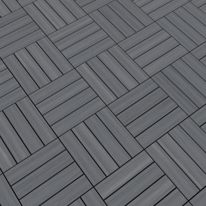 NeoTimber Deluxe Composite Deck Tiles – Grey – In Situ
