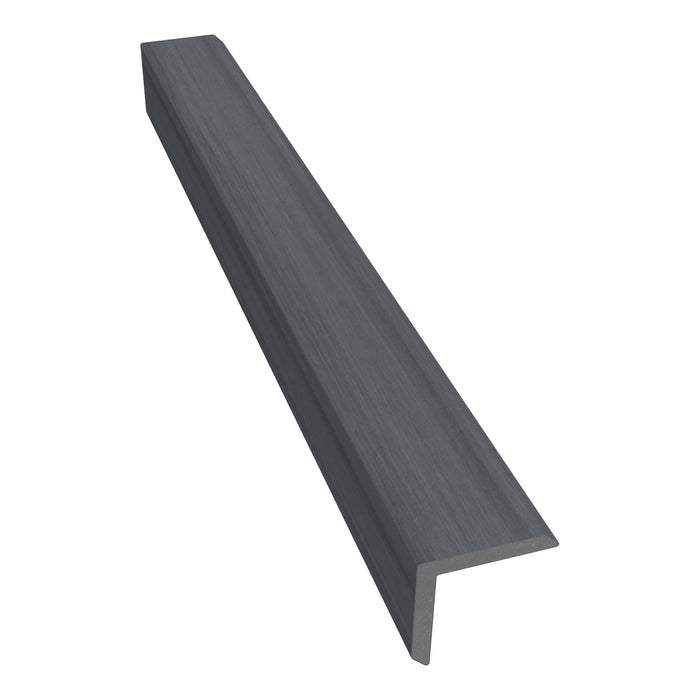 NeoTimber Deluxe Composite Decking Corner Trim – Grey – Angled Close Up