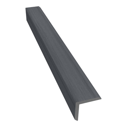 NeoTimber Deluxe Composite Decking Corner Trim – Grey – Angled Close Up