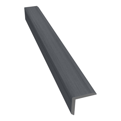 NeoTimber Deluxe Composite Decking Corner Trim – Grey – Angled Close Up