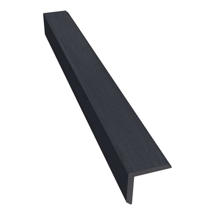 NeoTimber Deluxe Composite Decking Corner Trim – Charcoal – Angled Close Up