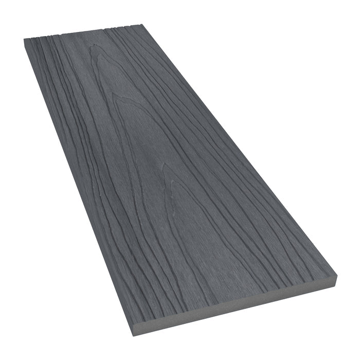 NeoTimber Deluxe  Composite Decking Fascia Board – Grey – Angled Close Up