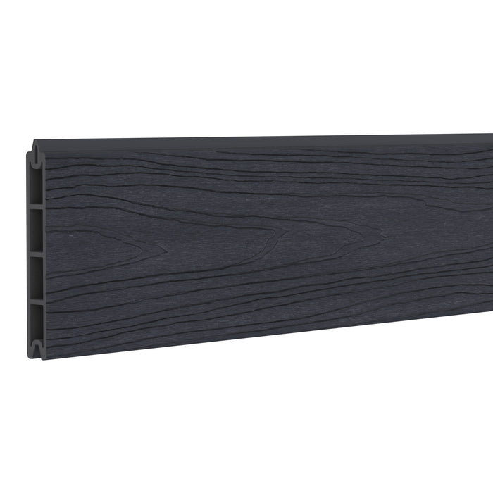 NeoTimber Deluxe Composite Fence Board - Charcoal Black - Woodgrain