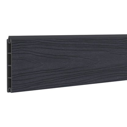 NeoTimber Deluxe Composite Fence Board - Charcoal Black - Woodgrain