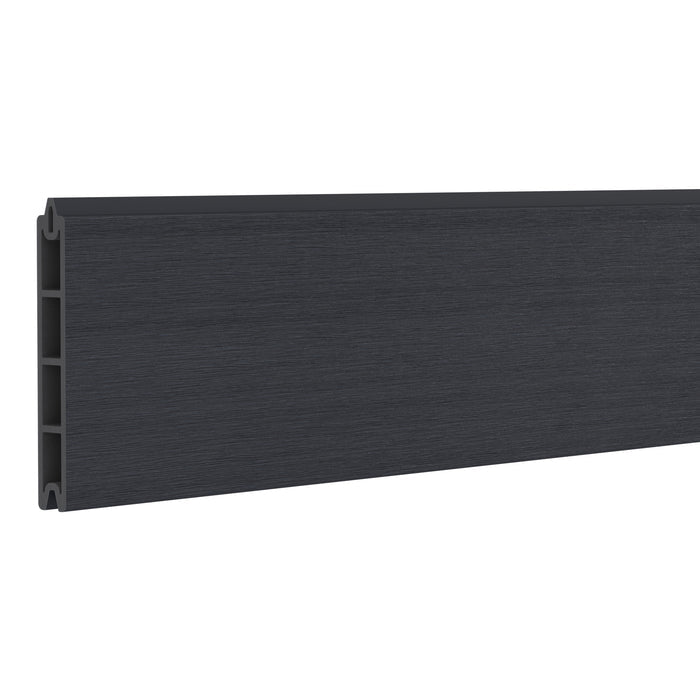 NeoTimber Deluxe Composite Fence Board - Charcoal Black - Brushed