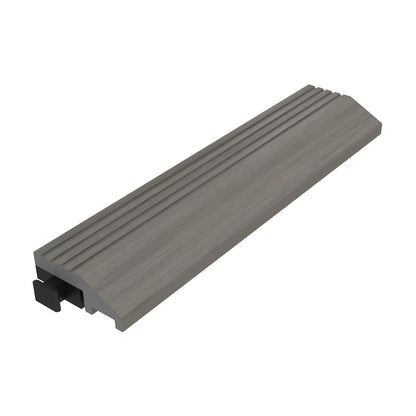 NeoTimber Deluxe Deck Tile Straight Edge Ramps – Antique – Angled Close Up