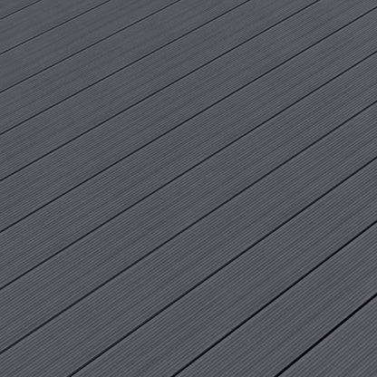 NeoTimber Deluxe Hollow Composite Decking – Grey – Surface Texture Detail - Grooved