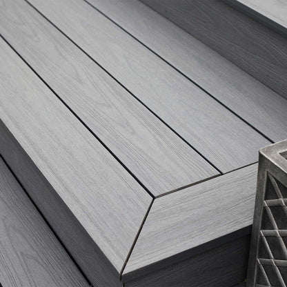 NeoTimber Deluxe Solid Composite Decking – Grey – Lifestyle Deck View