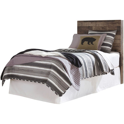 Derekson Gray Twin Panel Headboard QK1029076