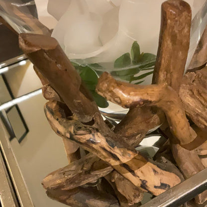 Driftwood holder for vase-Renaissance Design Studio