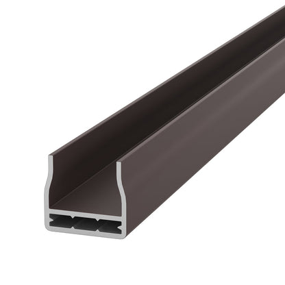 NeoTimber Fence Board Capping Rails - Chocolate - Angled Close-Up