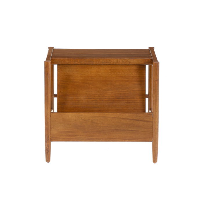 Flay Walnut Magazine Rack
