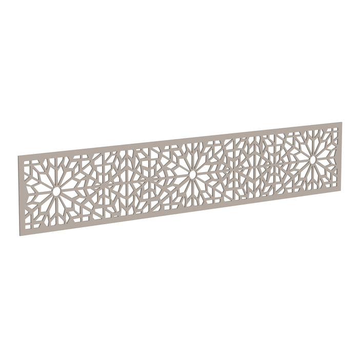 NeoTimber Geometric Fence Screen - Ash White - Angled Close-Up