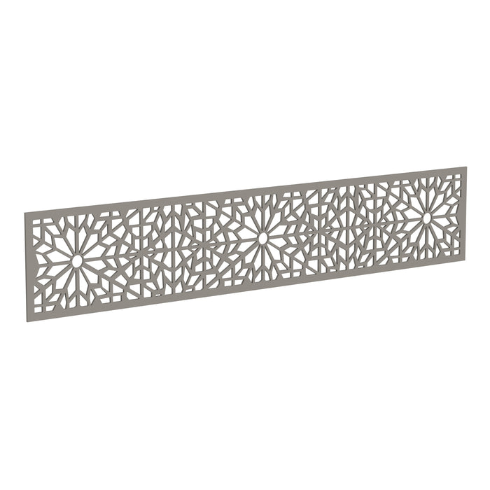 NeoTimber Geometric Fence Screen - Silver Birch - Angled Close-Up