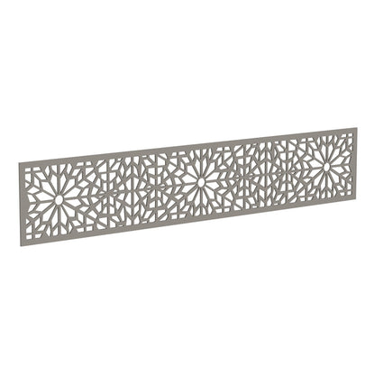 NeoTimber Geometric Fence Screen - Silver Birch - Angled Close-Up