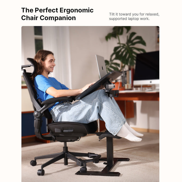 Hinomi Air Desk Height Adjustable, Tiltable, Foldable Desk with Wheels | Laptop Table