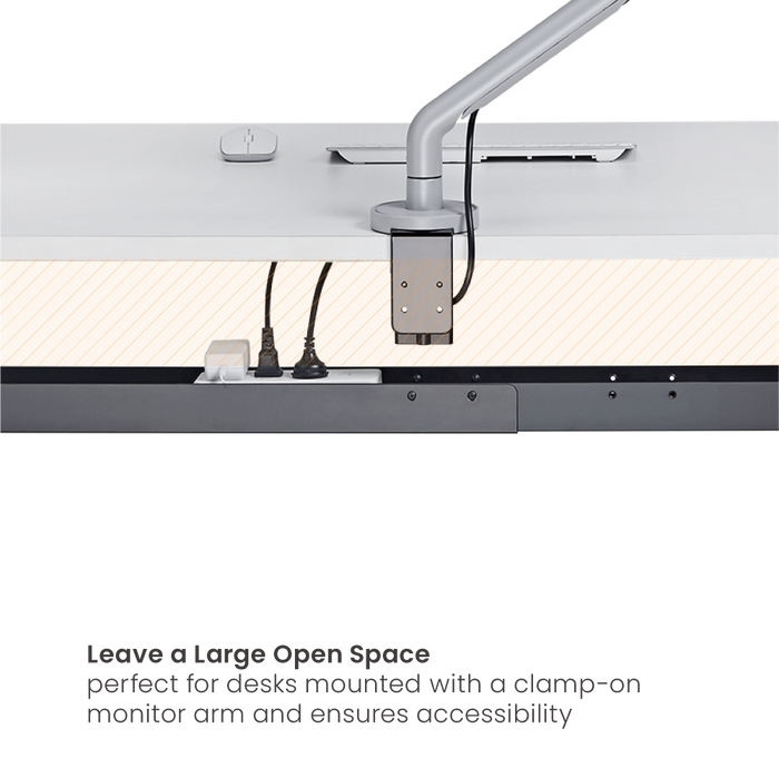 HINOMI FlexRail Under-Desk Adjustable Width Cable Tray Organizer