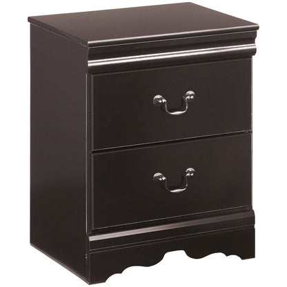 Front right view of Huey Vineyard Black Nightstand