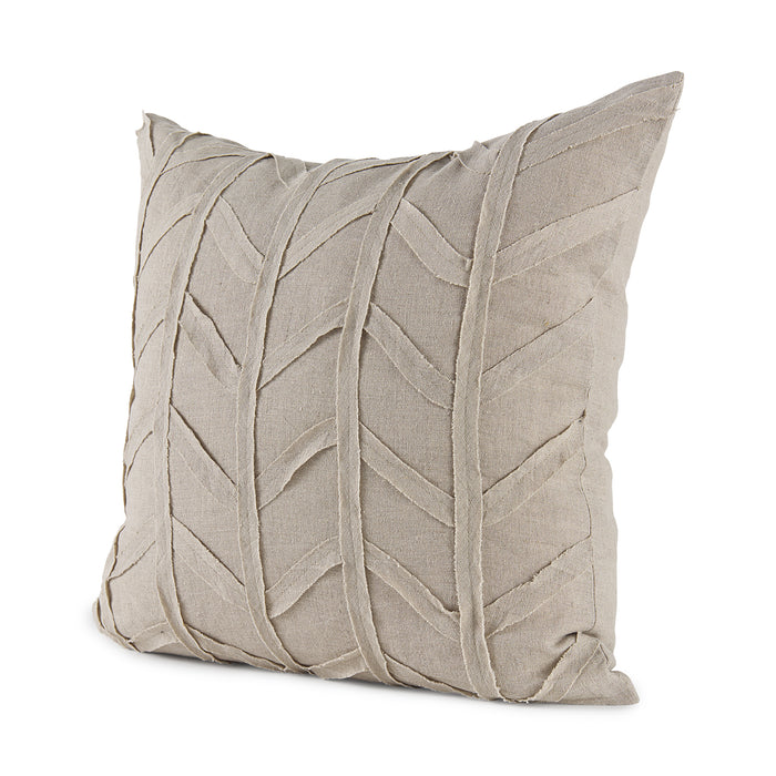 Mercana Ivivva pillow cover featuring architectural textured fabric and soft utility design for stylish home decor.