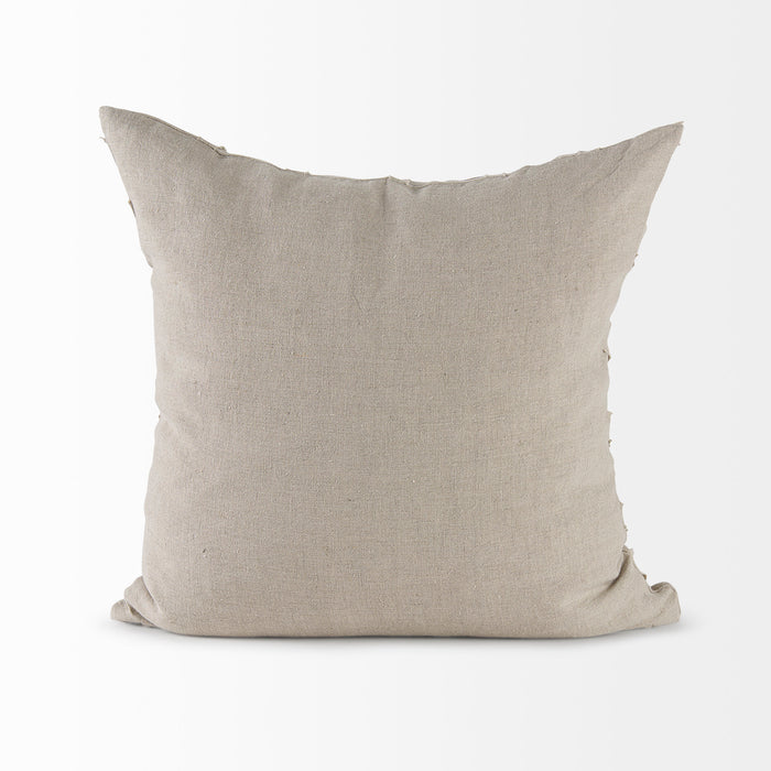 Mercana Ivivva pillow cover with architectural texture and soft utility, featuring a modern design in neutral tones.