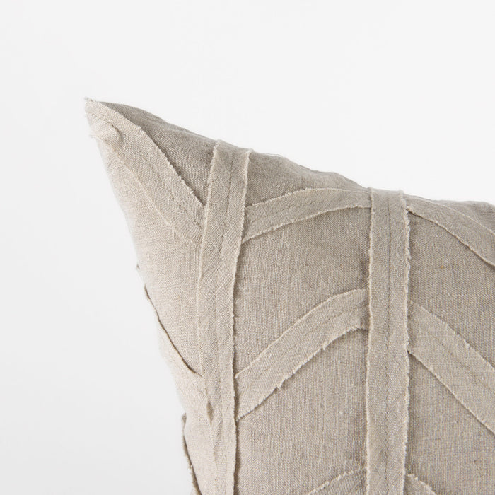 Mercana Ivivva pillow cover with architectural texture and soft utility, featuring a stylish, modern design for home decor.