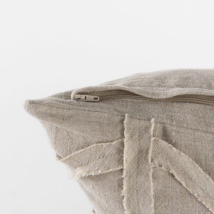 Mercana Ivivva pillow cover with architectural texture and soft utility, showcasing a stylish decorative pillow.