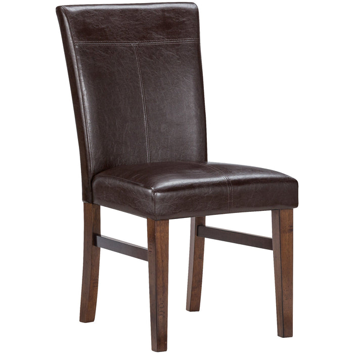 Front right view of Kona Raisin Parsons Chair