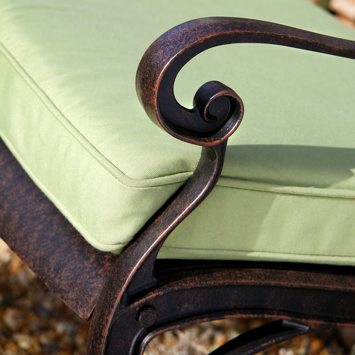 Lattice Bench Cushion - Green