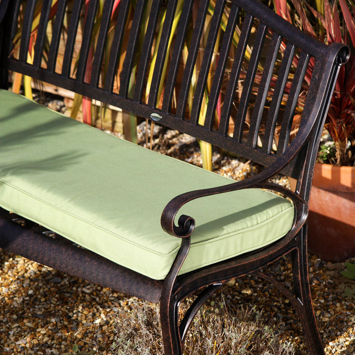 Lattice Bench Cushion - Green