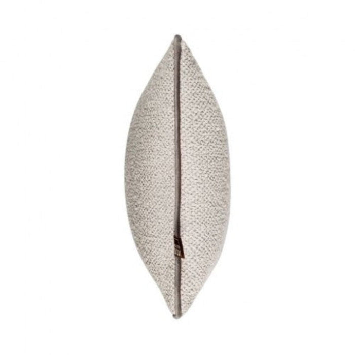Leyla Boucle feather filled Cushion in 3 Sizes Taupe piping-Renaissance Design Studio