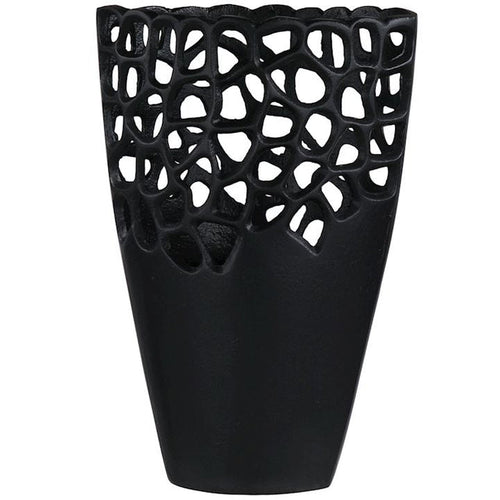 Luvelle Black Vase-Renaissance Design Studio