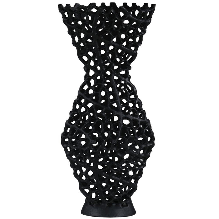 Luvelle Geo Black Vase-Renaissance Design Studio