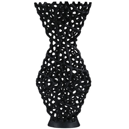Luvelle Geo Black Vase-Renaissance Design Studio