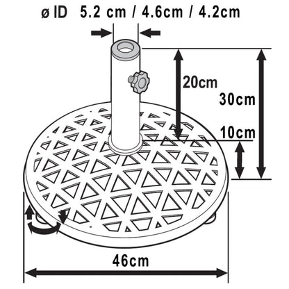 Parasol Base - Sandstone